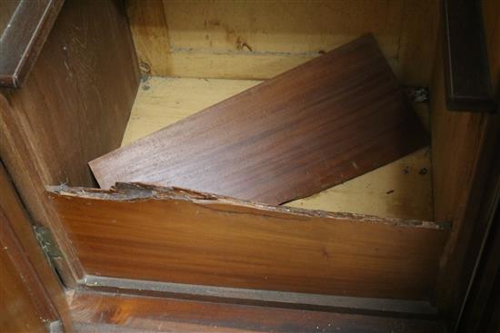 A Victorian mahogany wardrobe, W.225cm